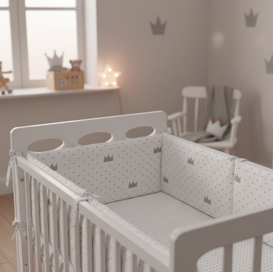 Gros plan sur un Tour de lit Royal Cocoon™ blanc