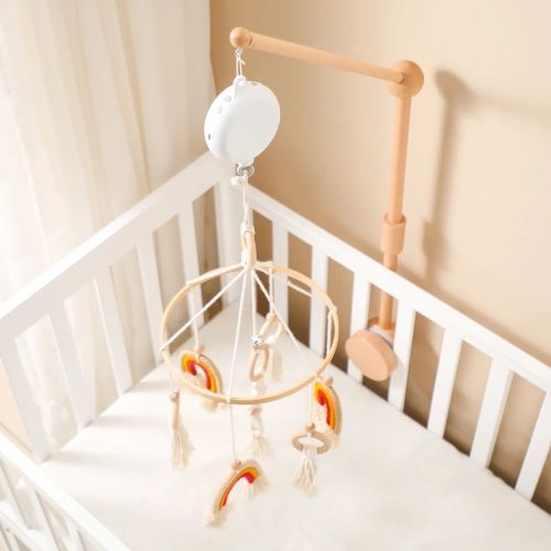 Aperçu de la boîte musicale rotative pour mobile bébé avec télécommande et volume réglable