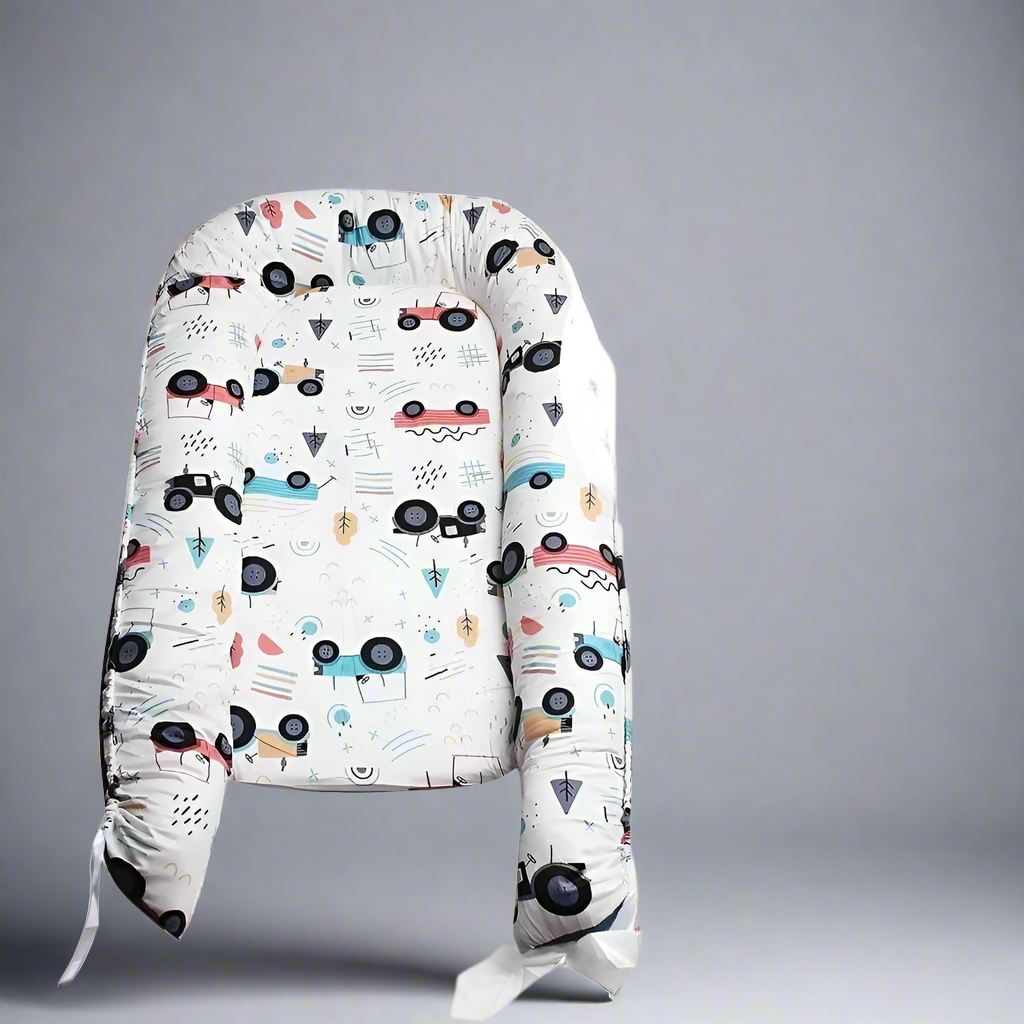 Berceau Bébé - NidPortableBébé™ - Voiture Bleue - Bien - être Bébé