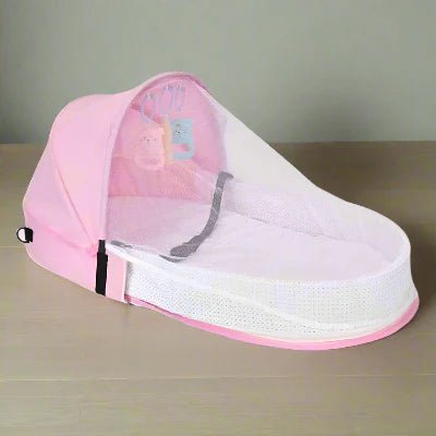 Berceau de Voyage - BabyNest™ - Rose - Bien - être Bébé