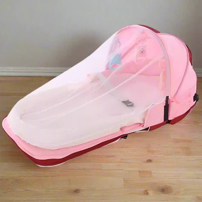 Berceau de Voyage - BabyNest™ - Rose - Bien - être Bébé