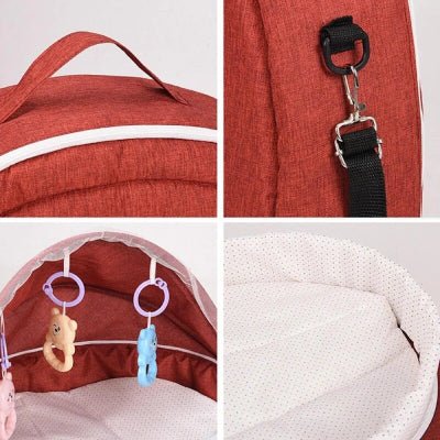 Berceau de Voyage - BabyNest™ - Rouge - Bien - être Bébé