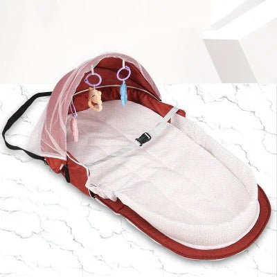 Berceau de Voyage - BabyNest™ - Rouge - Bien - être Bébé