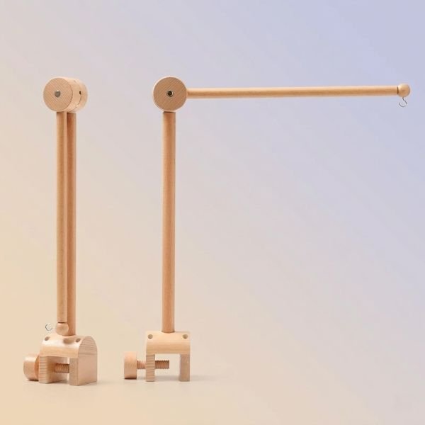 Bras pour mobile bébé bois doux