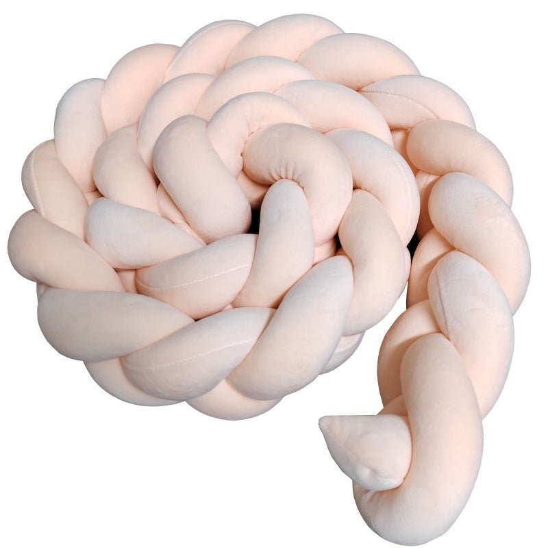 Tresse de lit rose pâle 3 brins