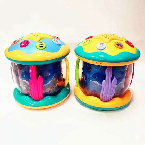 Variante Océan de notre veilleuse musicale bébé Rotating