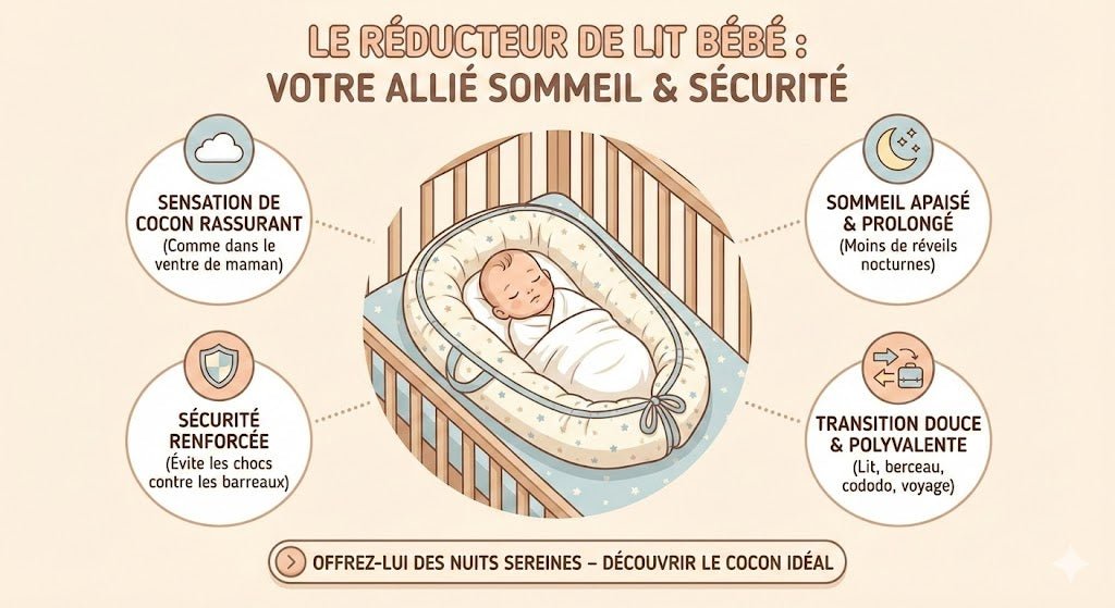 Réducteur de lit bébé: Guide complet pour un sommeil sécurisé - Bien-être Bébé