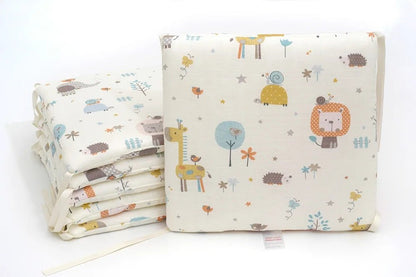 BLOCS DU TOUR DE LIT POUR BEBE ANIMAUX BEIGE