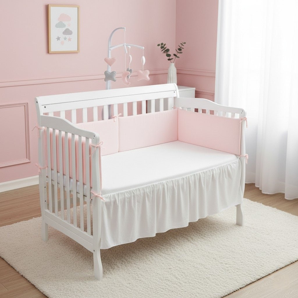 Décor avec le tour de lit bébé SimpleChic™ rose