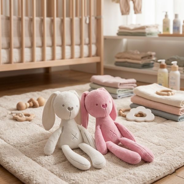 Les 2 variantes de notre Doudou lapin CuteRabbit™