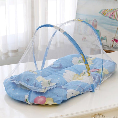 NOTRE LIT MOUSTIQUAIRE BEBE BLEU
