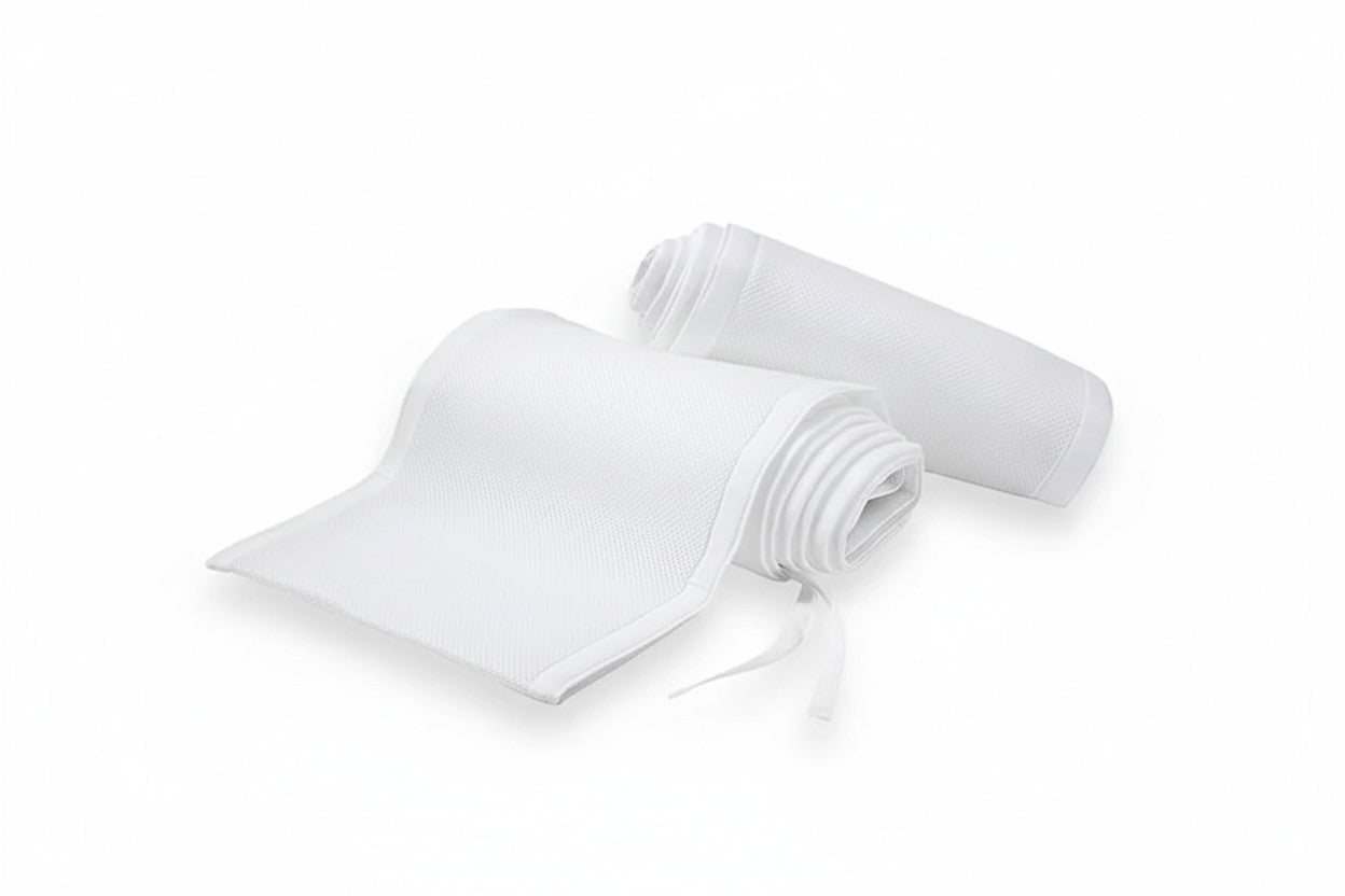 Pièces du tour de lit respirant blanc