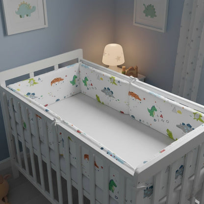 Tour de lit Dino blanc