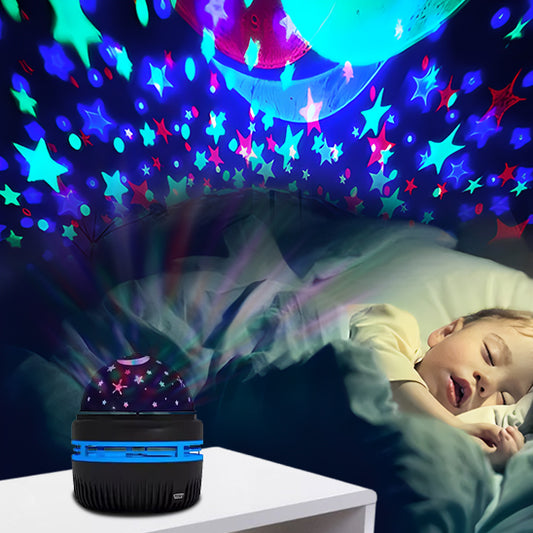 Veilleuse bébé projection plafond StarrySkyNightLight™ au chevet de bébé