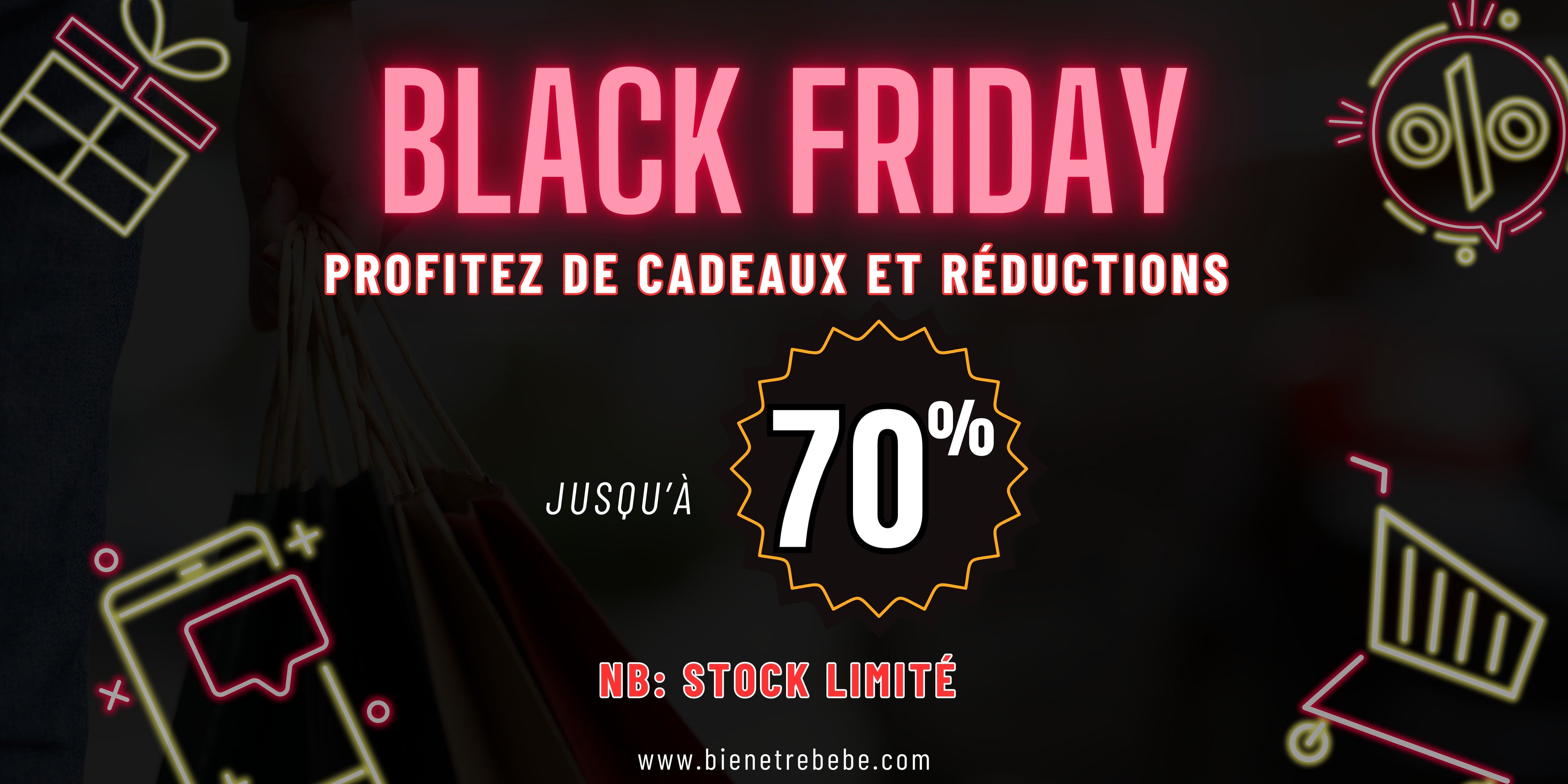 Affiche Black Friday sur bienetrebebe.com