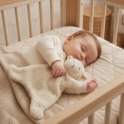 BEBE DORMANT AVEC NOTRE DOUDOU BEBE SHEEPA