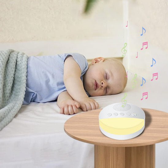 Bébé et notre veilleuse bruit blanc MusicLightSleeping™