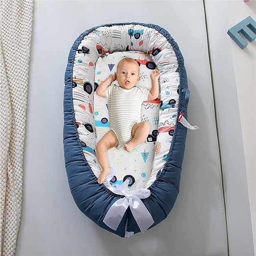 Berceau Bébé - NidPortableBébé™ - Voiture Bleue - Bien - être Bébé