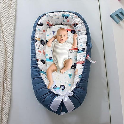 Berceau Bébé - NidPortableBébé™ - Voiture Bleue - Bien - être Bébé