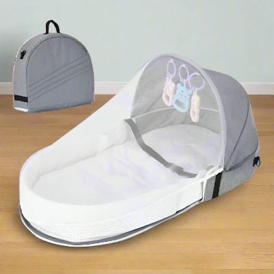 Berceau de Voyage - BabyNest™ - Gris - Bien - être Bébé