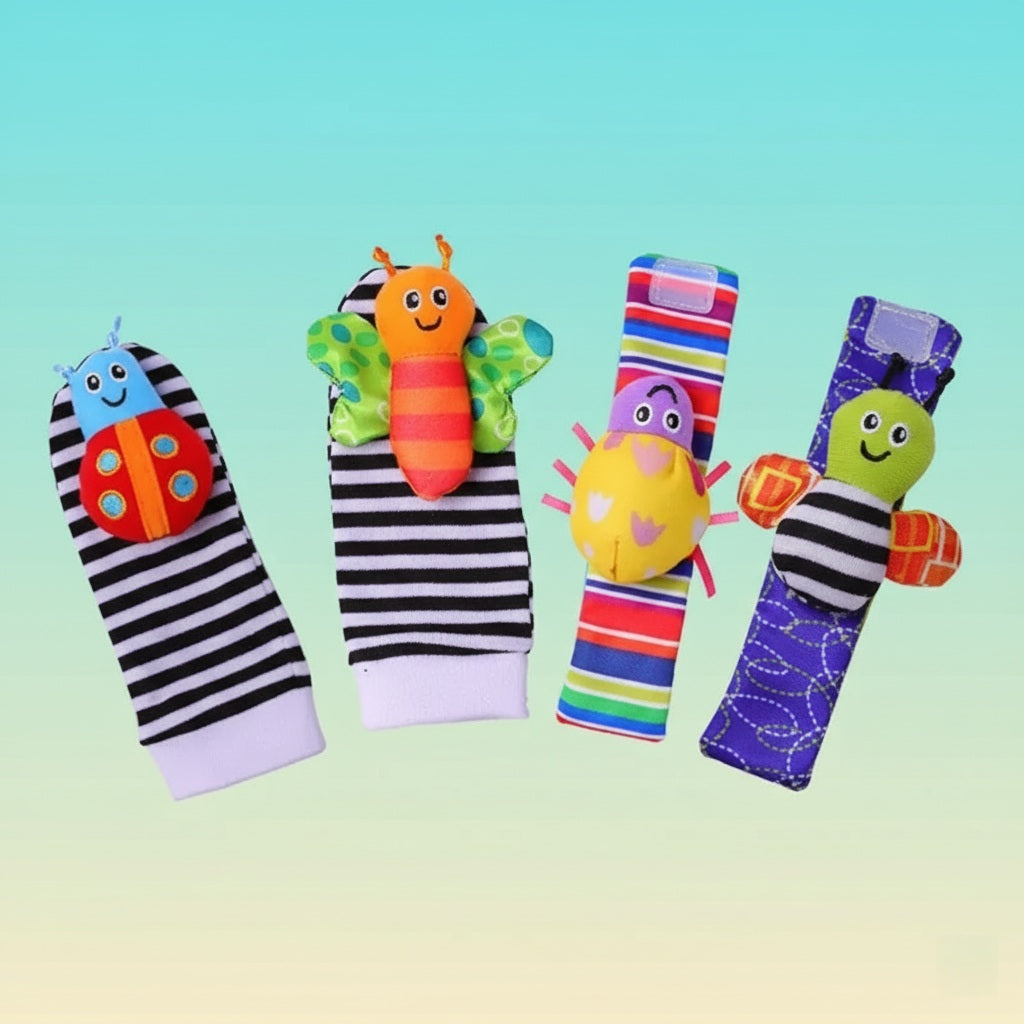 Composantes de notre hochet bébé BuggyRattles™