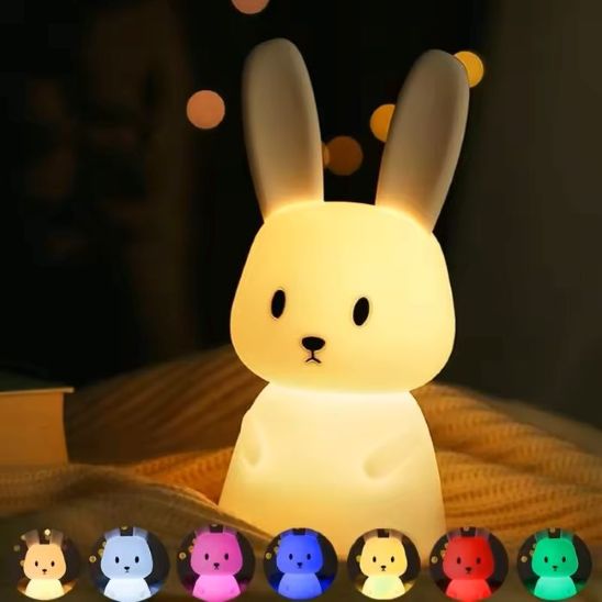 Couleurs de notre veilleuse lapin Bunny