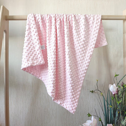 Couverture bébé Bulles douces rose