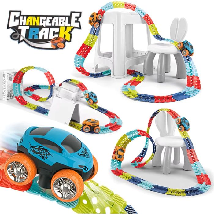 Démonstration de notre circuit voiture enfant Changeable Track