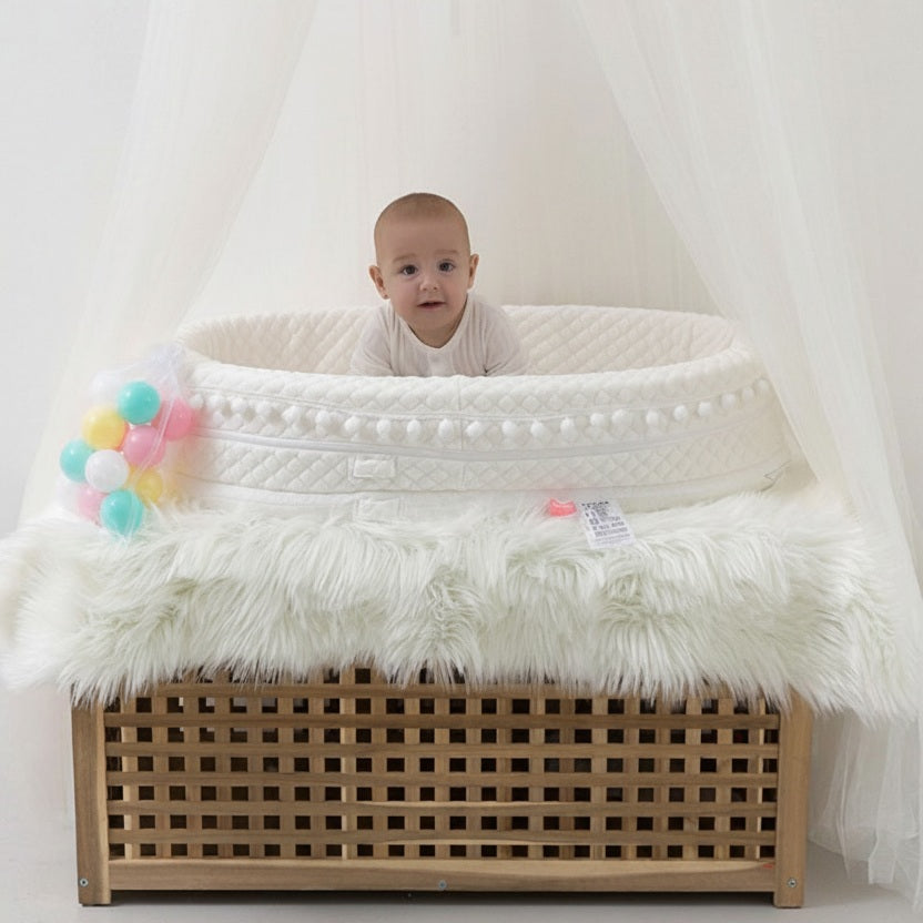 EXEMPLE DE DECOR AVEC NOTRE REDUCTEUR DE LIT BEBE WHITESLEEPYNEST