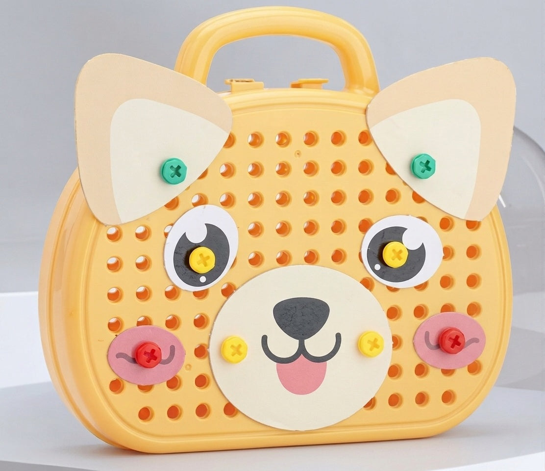 Notre boîte à outils Montesorri BricoBoxKid™ Chiot jaune