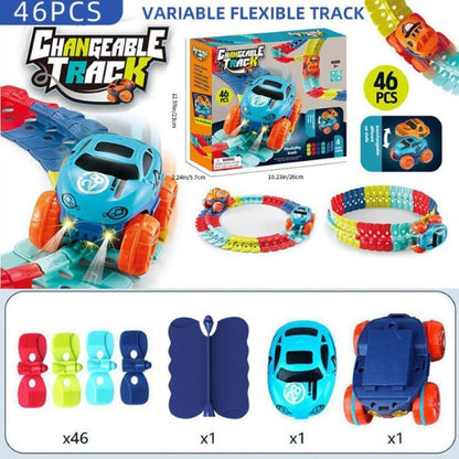 Modèle 46 pièces de notre circuit voiture enfant Changeable Track