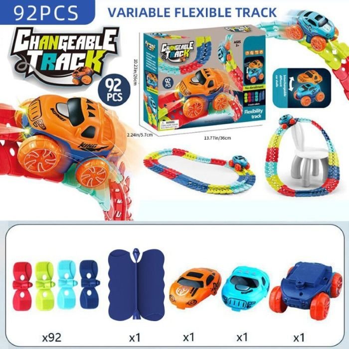 Modèle 92 pièces de notre circuit voiture enfant Changeable Track