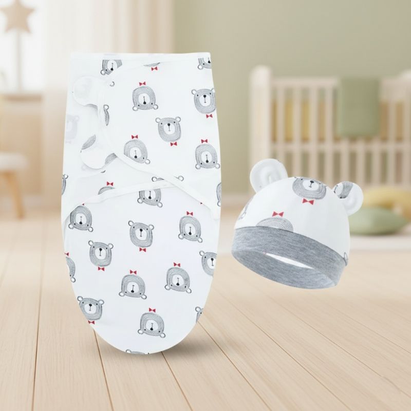 Notre couverture emmaillotage câlin d'ours