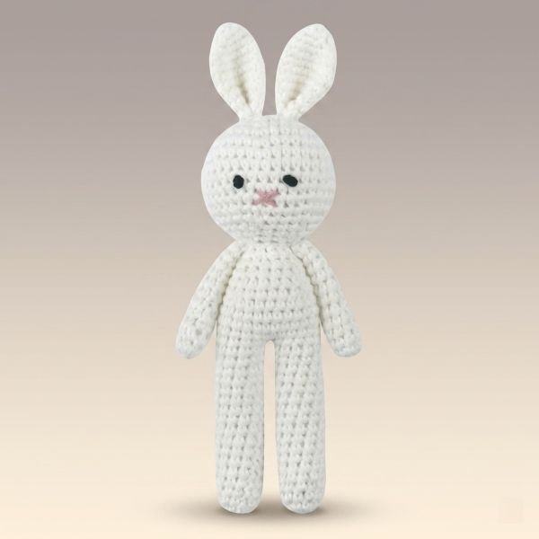Notre Doudou lapin BunnyRattle™ blanc