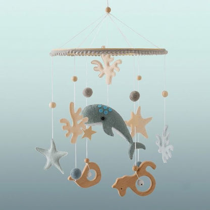 Notre mobile bébé DreamyWhale™ bleu