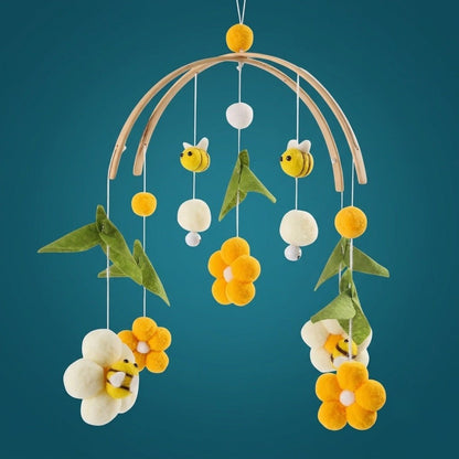 Notre mobile bébé - Le ballet des abeilles jaune