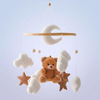 Notre mobile bébé Rêve d'ourson céleste marron
