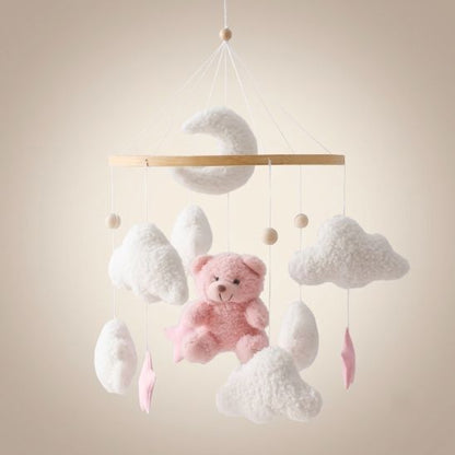 Notre mobile bébé Rêve d'ourson céleste rose
