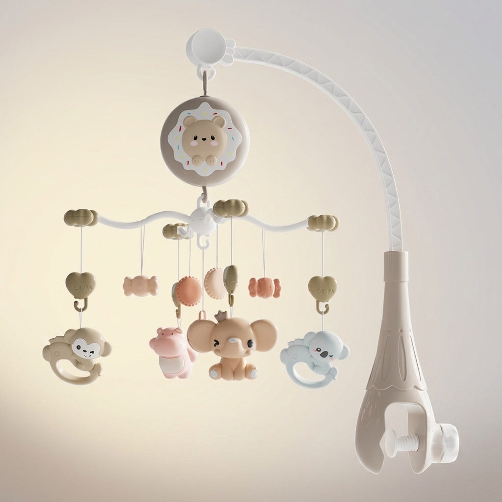 Notre mobile musical bébé beige