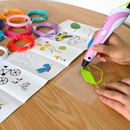 Réalisation d'une feuille avec notre stylo 3d KidCreaLife™