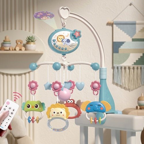 Télécommande de notre mobile musical bébé | Projecteur, télécommande et hochets détachables