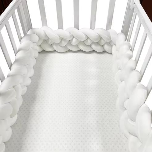 Tour de Lit Bébé - CozyKnot™ - Blanc - Bien - être Bébé