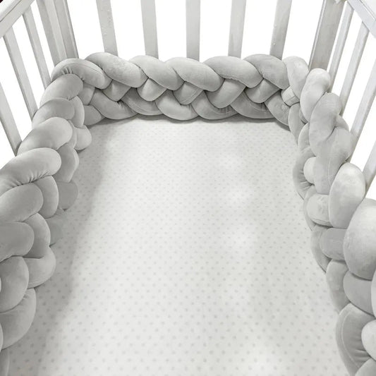 Tour de Lit Bébé - CozyKnot™ - Gris - Bien - être Bébé