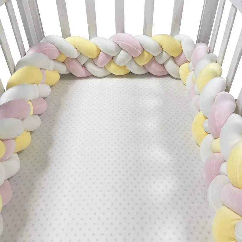 Tour de Lit Bébé - CozyKnot™ - Rose Jaune - Bien - être Bébé