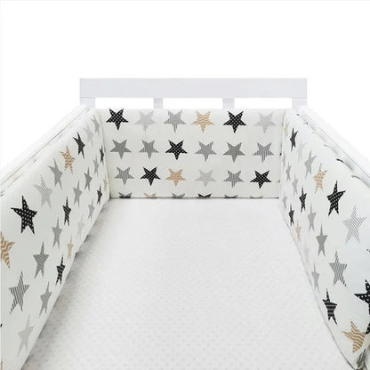 Tour de lit bébé Étoiles Bohèmes rayées