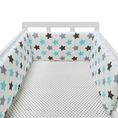 Tour de lit bébé Harmonie d'Étoiles Bleu