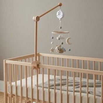 Un assemblage complet de notre boîte musicale rotative pour mobile bébé NovaSpyn™