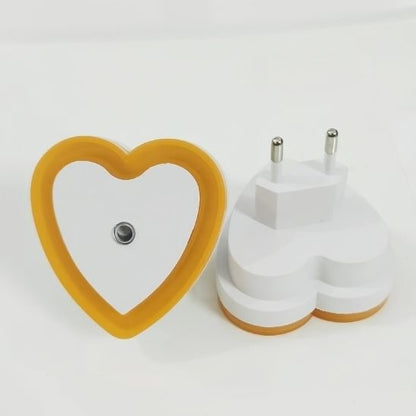 Variante cœur jaune de notre veilleuse bébé LightControl