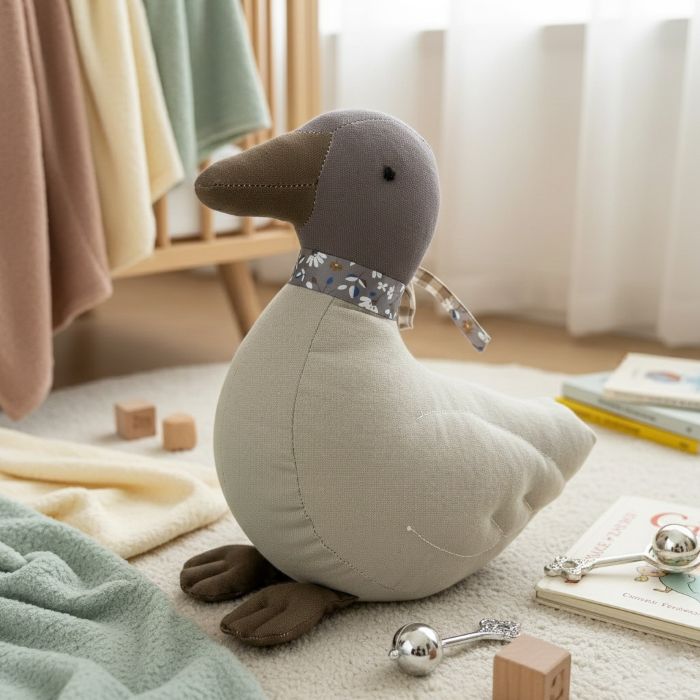 Variante grise de notre Doudou Canard