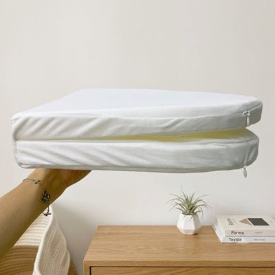 Vue de notre matelas ovale pliant déhoussable pour couffin bébé
